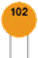 خازن عدسی 102,capasitor