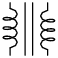 شماتیک ترانسفورماتور معموای با یک ورودی و یک خروجی,induction-parts