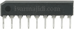 integrated circuits and logic gates-شکل یک آی سی دیپ یا ایستاده