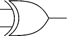 integrated circuits and logic gates-نماد یک آی سی منطقی ایکس اور-ex-or