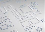 شکل استنسیل برای یک برد الکترونیکی اس ام دی کامل,professional soldering,smd,bga