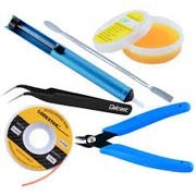 انبردست،پنس،روغن لحیم،سیم بافته مسی،قلع کش,professional soldering,smd,bga