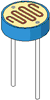 resistor,ptc,ntc,vdr-شکل یک مقاومت حساس به نور،فتوسل