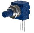resistor,ptc,ntc,vdr-شکل یک مقاومت متغیر 3 پایه