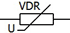 resistor,ptc,ntc,vdr-شماتیک وی دی آر،نماد ضربه گیر ولتاژ