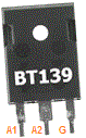 شکل یک ترایاک کتابی BT139,thyristor,diac,triak