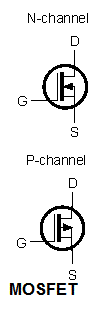 شماتیک ترانزیستور ماسفت n,p, mosfet،transistor schematic