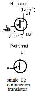 schematic of transistor single connectoin n channel،transistor schematic